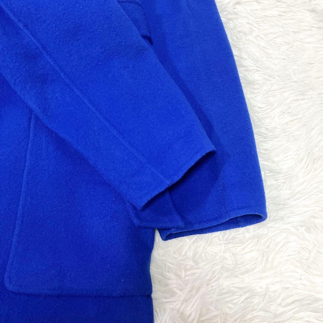 ユナイテッドアローズ　UBCS リバー スタンドVノーカラー　コート　ブルー