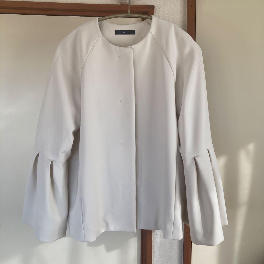 SHIPS シップス　ノーカラー　ジャケット