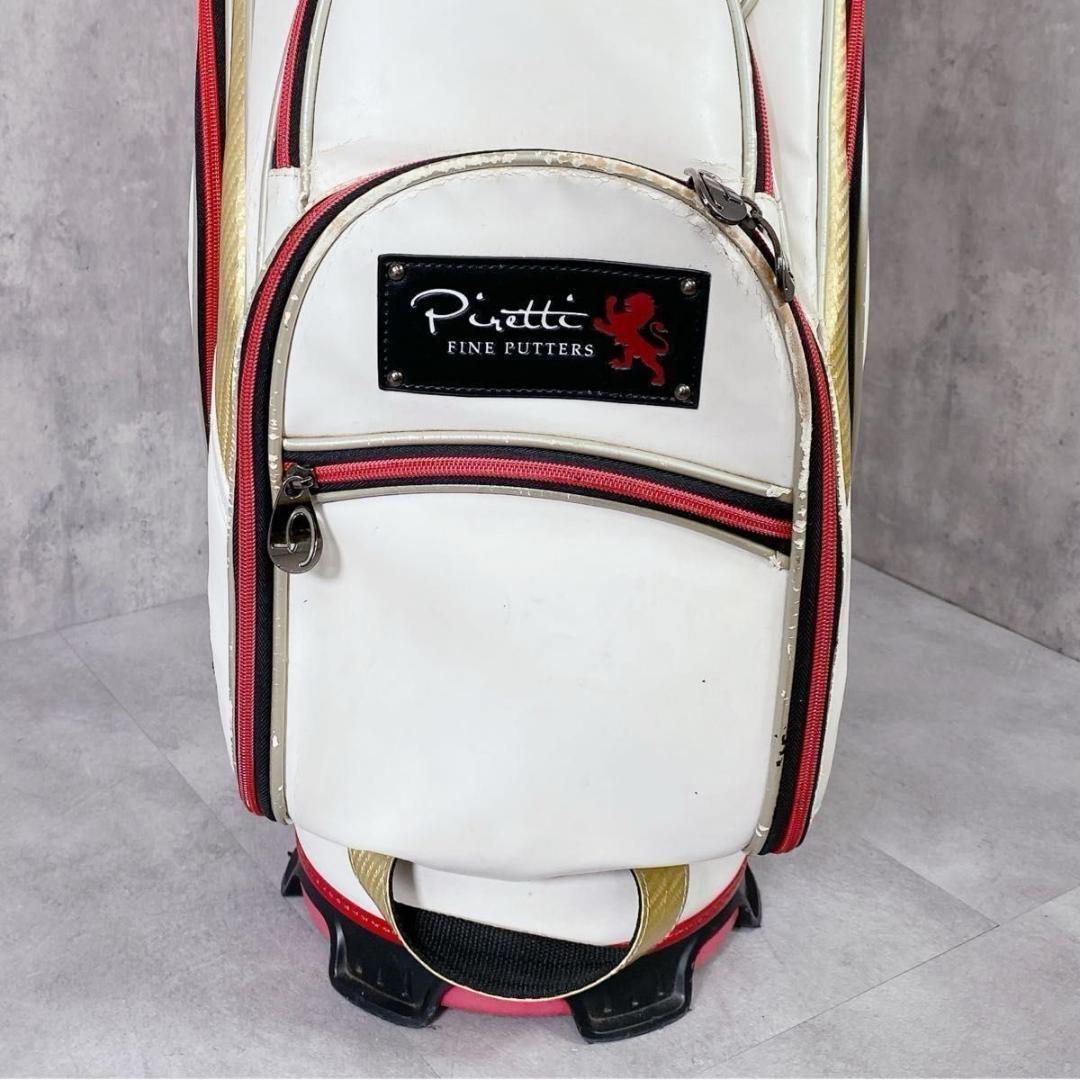 W898 Piretti ピレッティ キャディバッグ ホワイト ゴールド