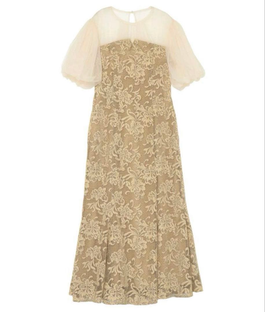 LAGUNAMOON ラグナムーン ドレス　フラワージャガードレースワンピース