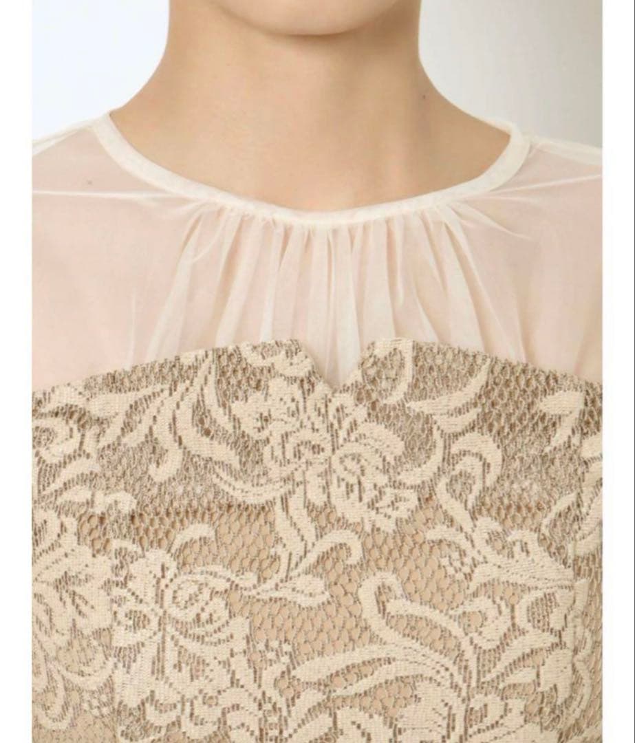 LAGUNAMOON ラグナムーン ドレス　フラワージャガードレースワンピース