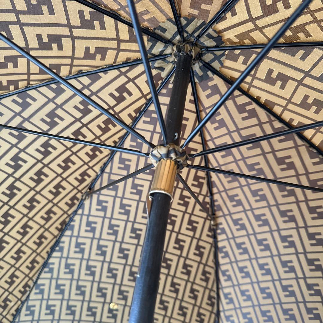 FENDI FFロゴ 長傘 ベージュ ブラック