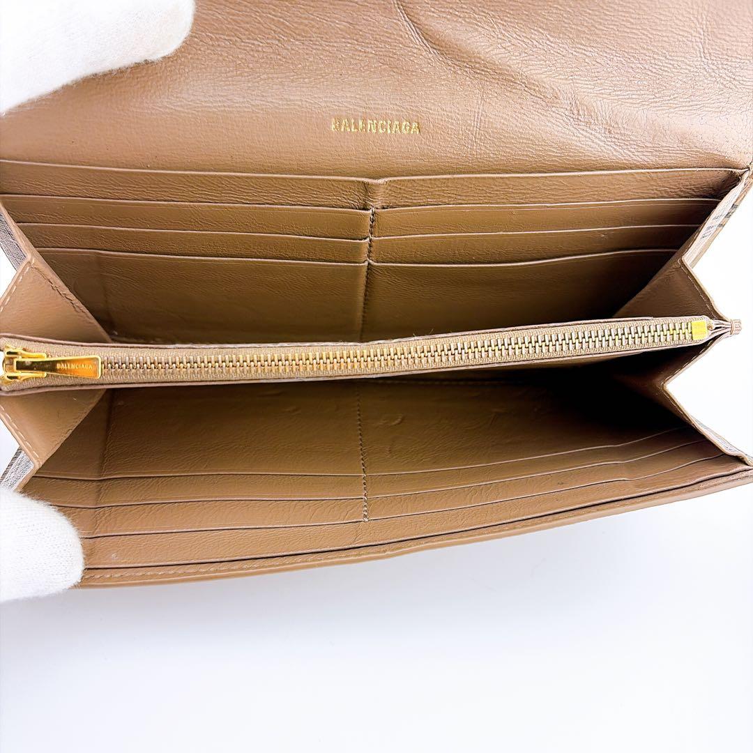 バレンシアガ BBモノグラム CASH フラップ 長財布 ウォレット650874