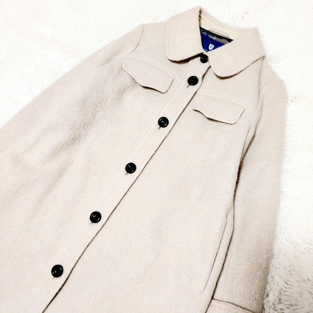 近年 極美品✨ブルーレーベルクレストブリッジ ループカットシャギーコート 38