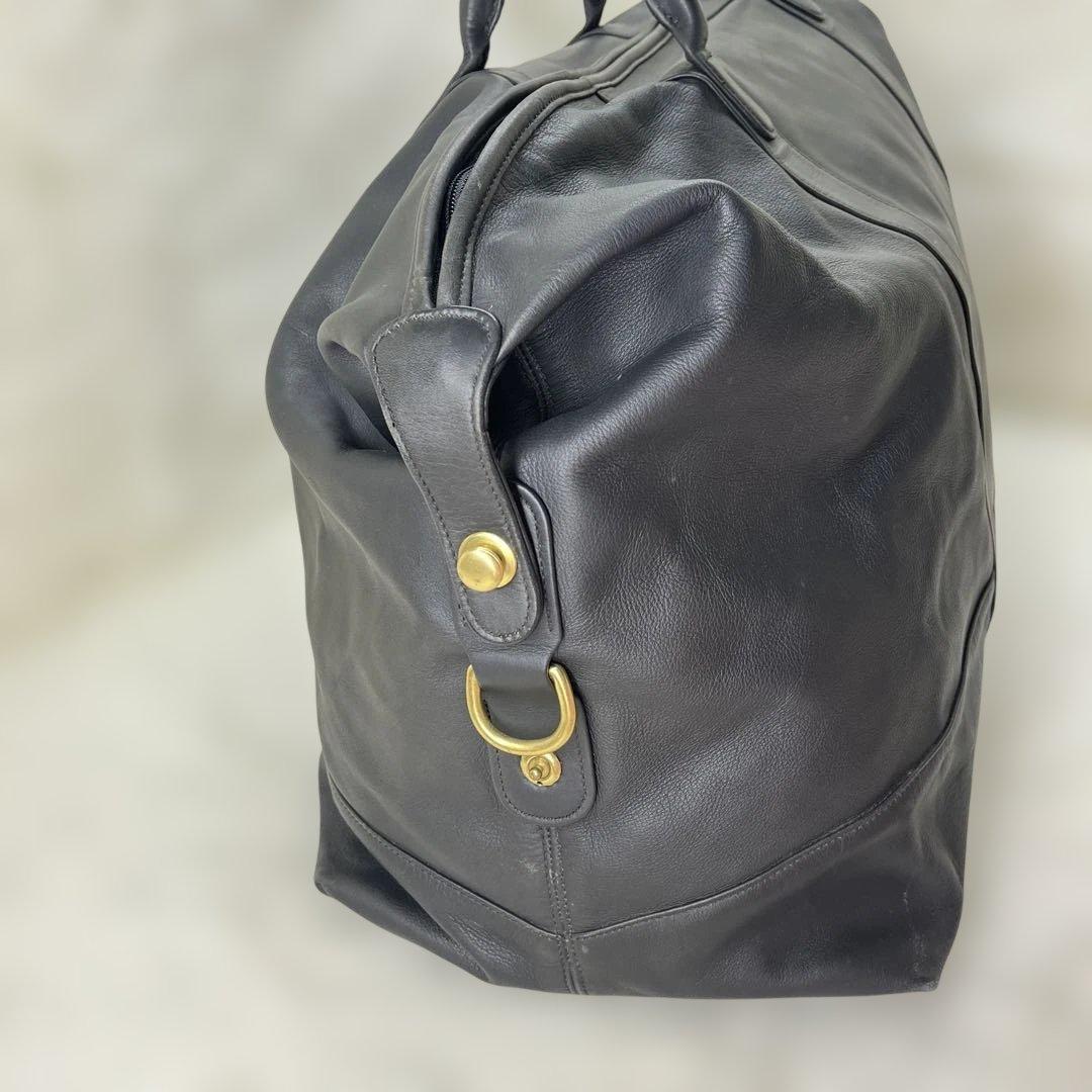極美品 COACH オールドコーチ 大容量ボストンバッグ USA製 0506 黒