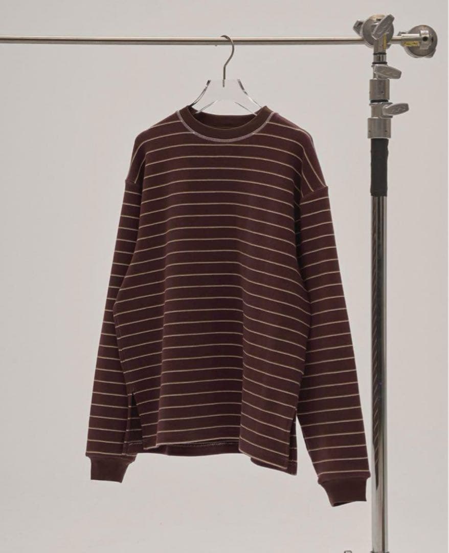 【新品未使用】todayful Border Long T-shirts チョコ