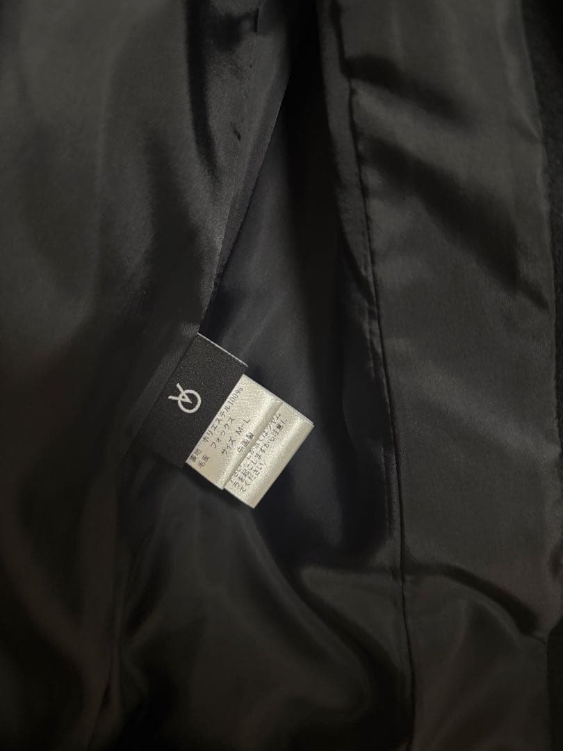 新品同様sagafursサガファー フォックス　ファー　ウールカシミヤ　ポンチョ