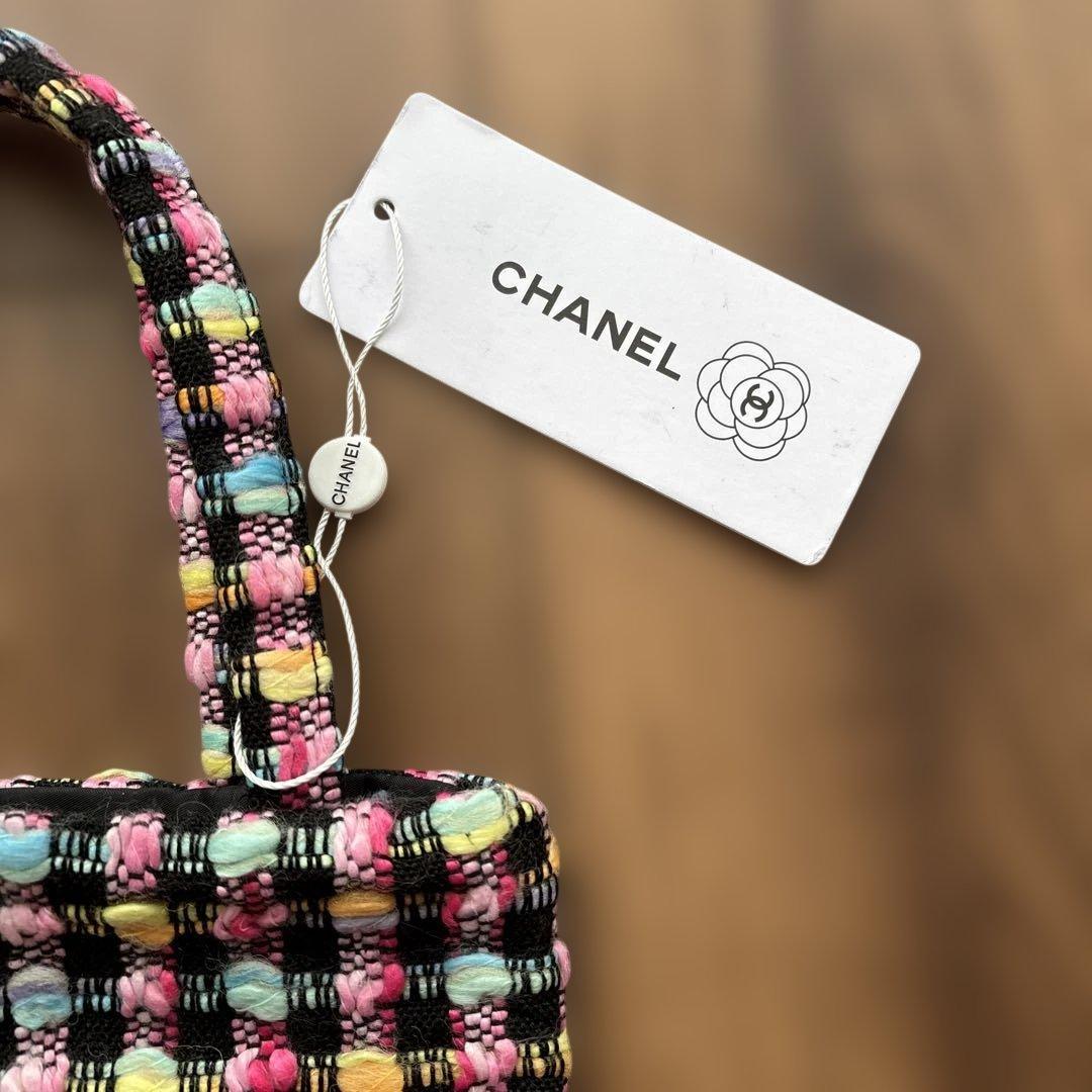 CHANELツイードトートバッグ