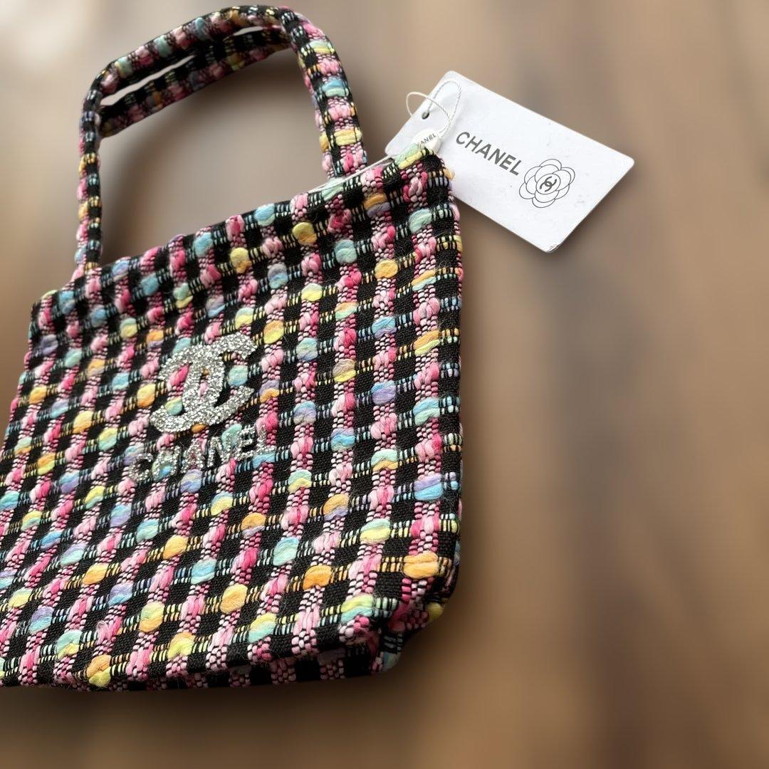 CHANELツイードトートバッグ