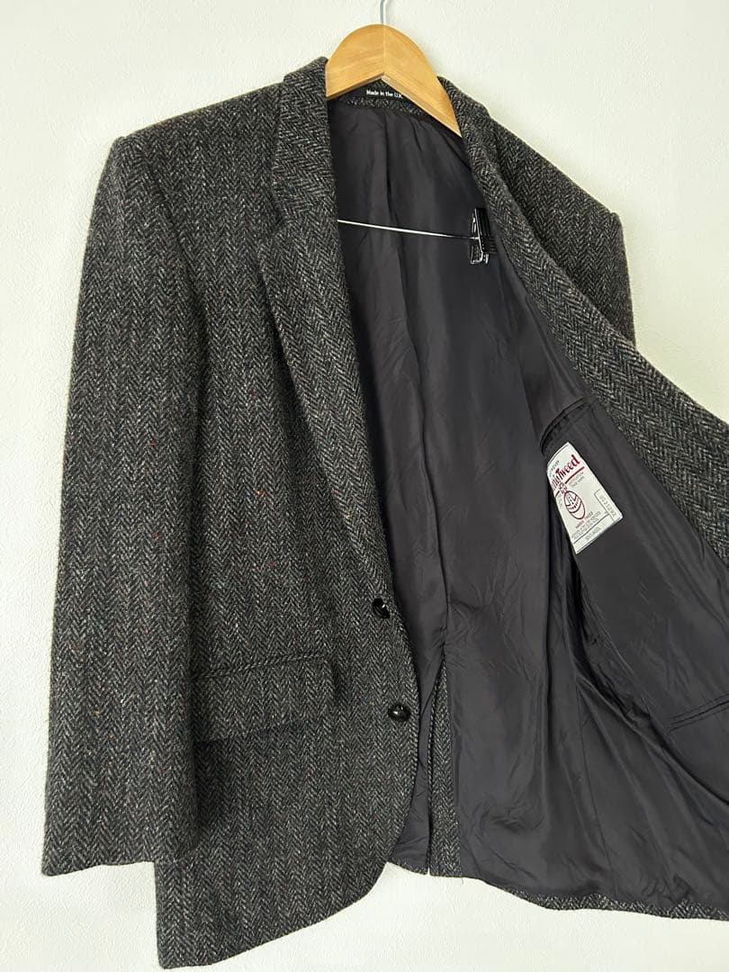 Harris Tweed テーラードジャケット　ウールジャケット　U.K.製