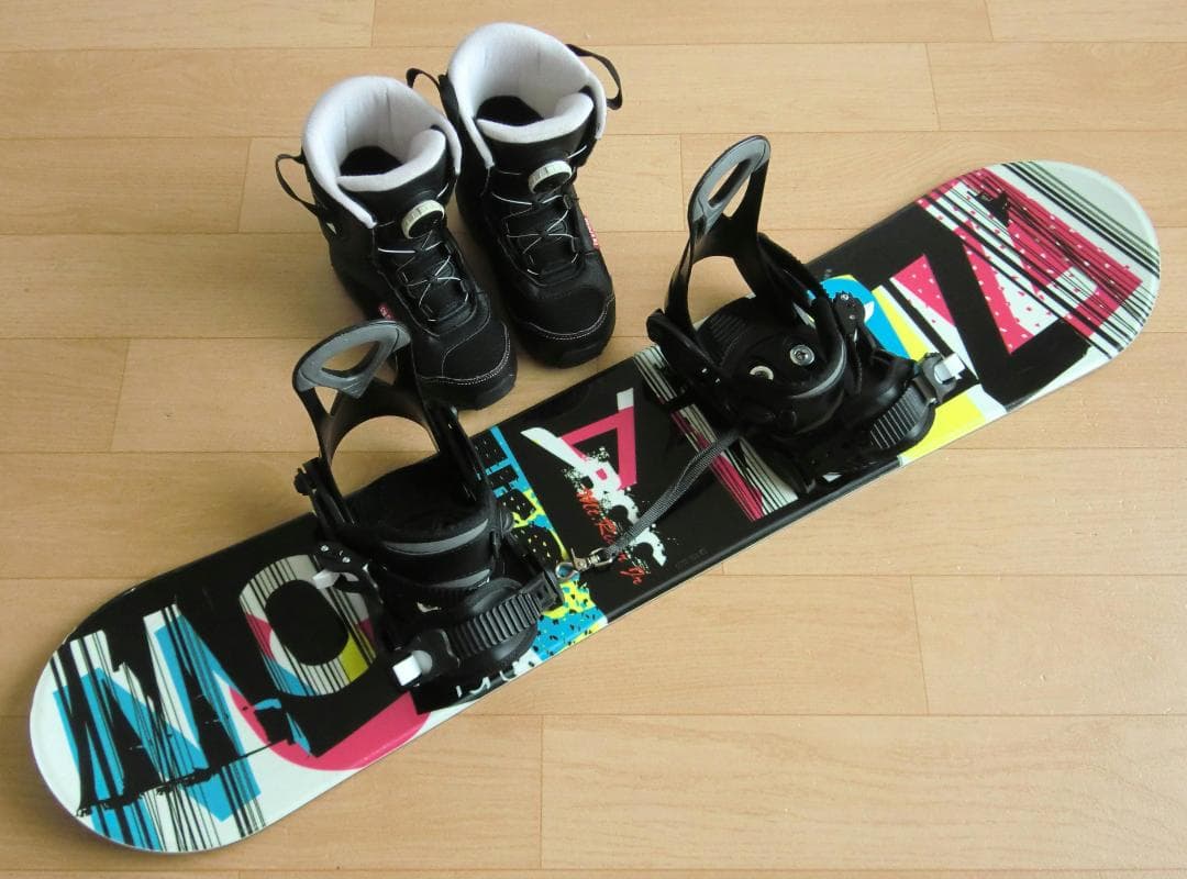 ■■1月限定■送料無料■ZUMA■子供用スノボセット■100/20■WAX済■■