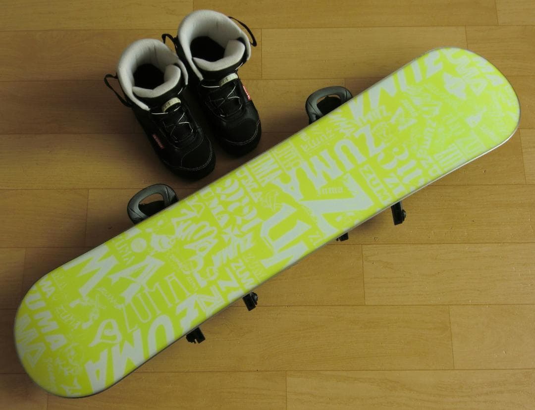 ■■1月限定■送料無料■ZUMA■子供用スノボセット■100/20■WAX済■■