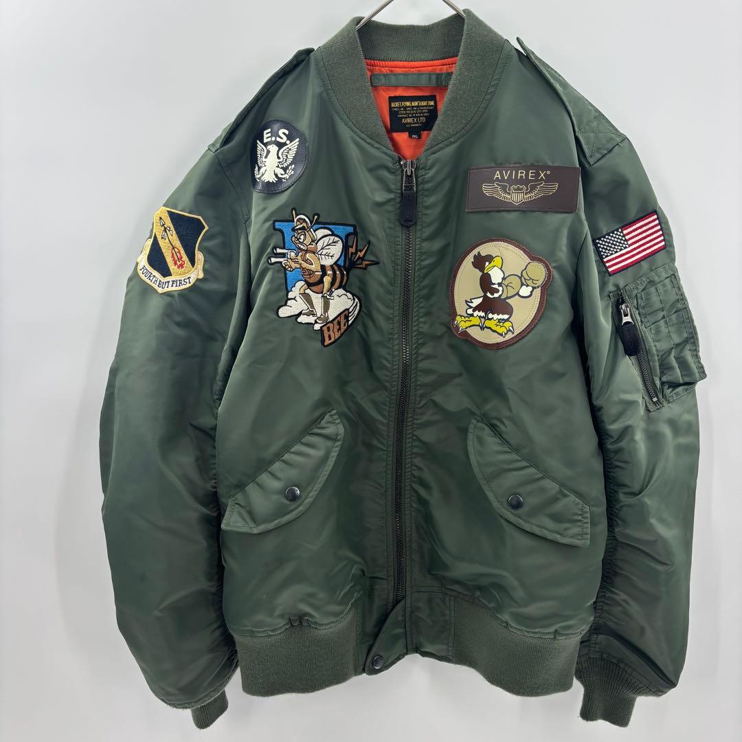 ［希少］ AVIREX MA-1 L2-B フライトジャケット　刺繍 ワッペン