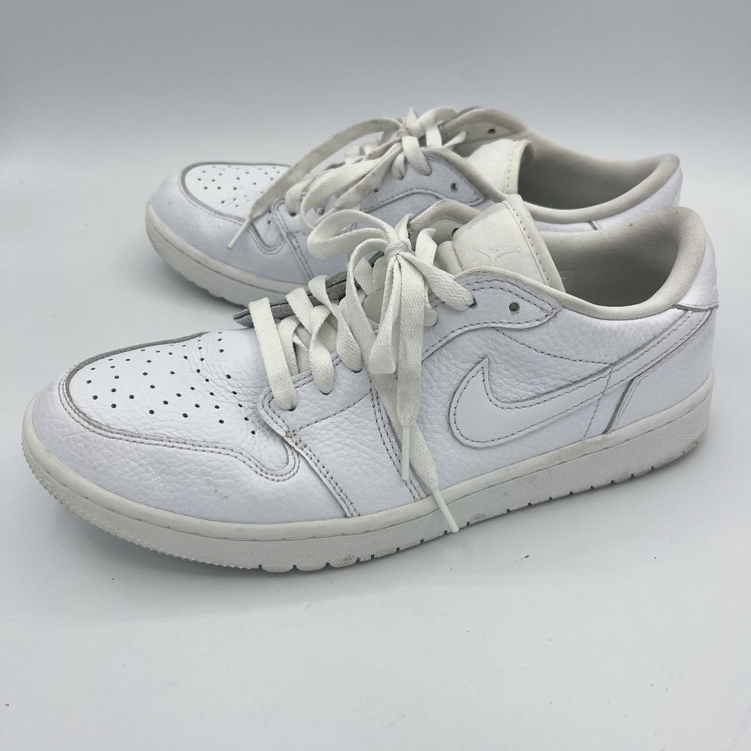 NIKE ナイキ エアジョーダン1ローゴルフ ホワイト27.5cm