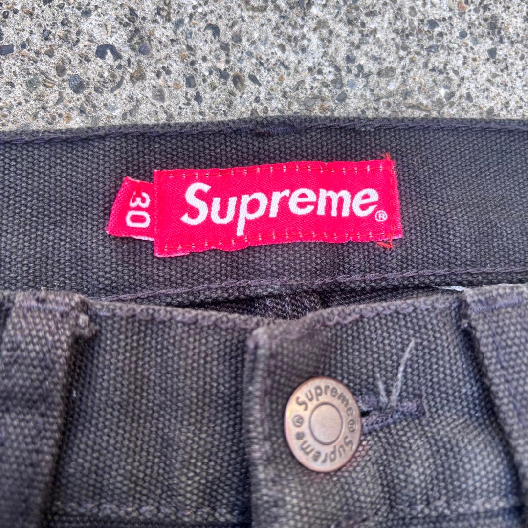 2020 Supreme バギーワイド　ブラックデニム　サイズ30
