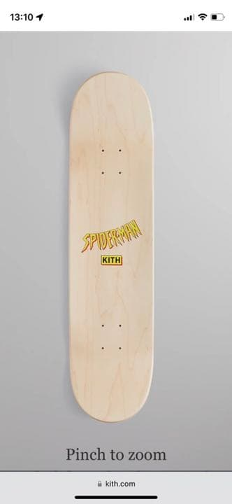 スケートボード KITH Spiderman 60anniversary Skateboard