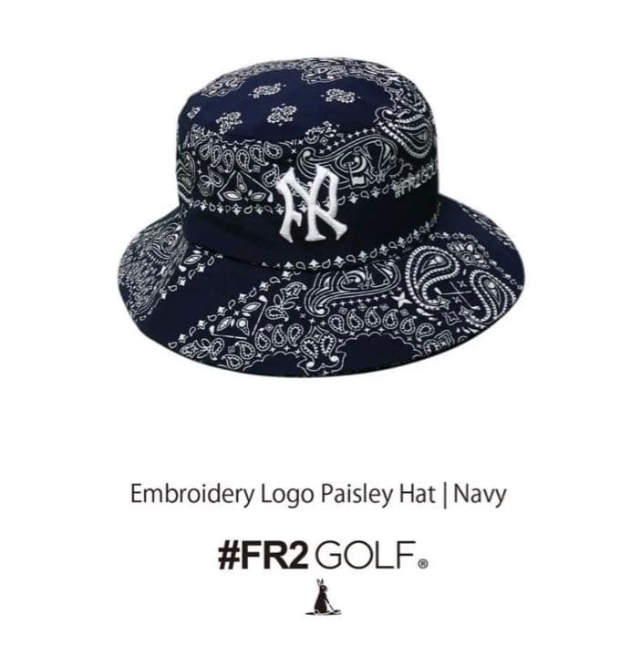 【fr2golf】ネイビー・ペイズリー・ウェア・レディース・3点セット