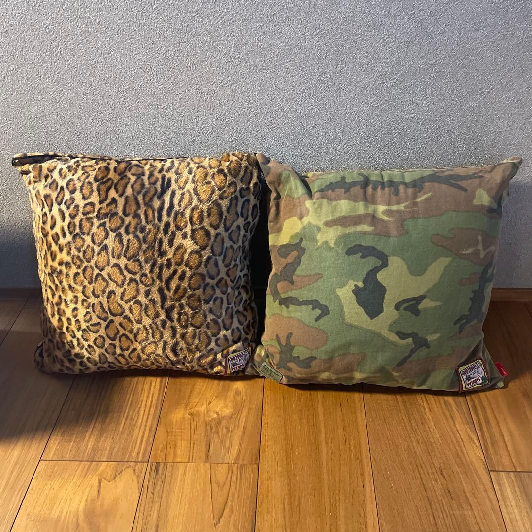 未使用WTAPS レオパード柄 迷彩柄 クッションセット