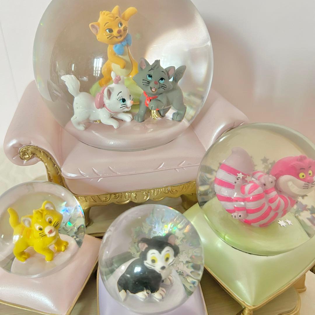 ディズニー　スノードーム　おしゃれキャットマリーちゃん