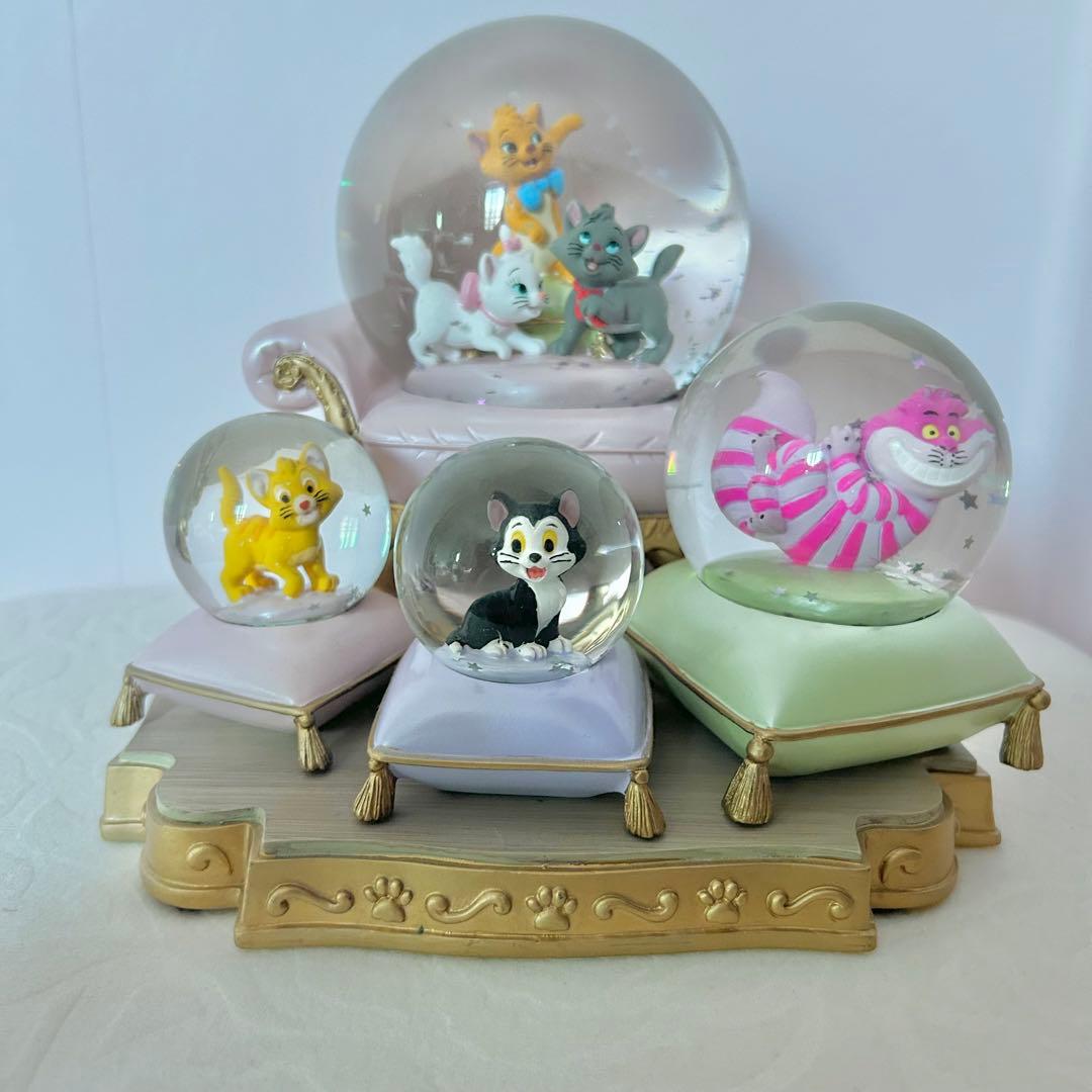 ディズニー　スノードーム　おしゃれキャットマリーちゃん