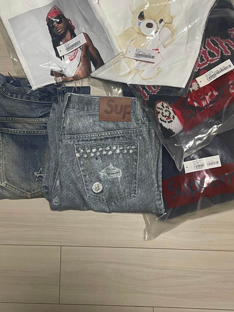 ジャケット・アウター Supreme 24fw distressed selvedge trucker