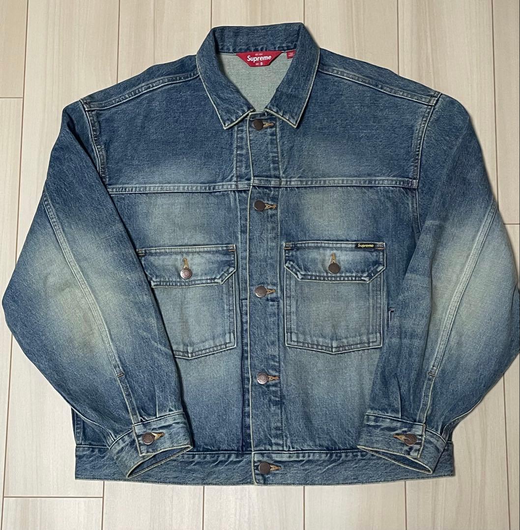 ジャケット・アウター Supreme 24fw distressed selvedge trucker