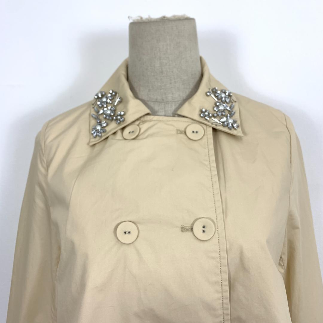 LA9067新品タグ付 チェスティトレンチコート ベージュコットン100％ 0