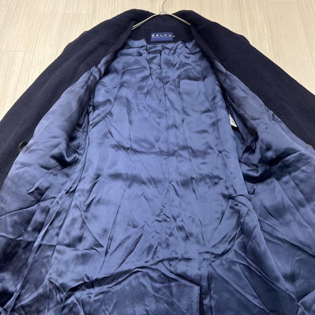 ■ Ralph Lauren ウールダブル　ロングチェスターコート　実質L