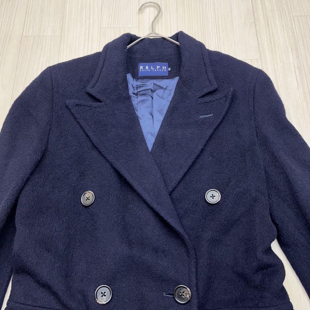 ■ Ralph Lauren ウールダブル　ロングチェスターコート　実質L