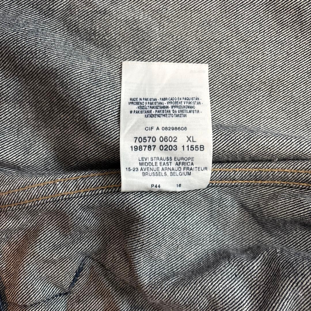 濃紺 00's EURO LEVI'S デニムジャケット 70570 06 XL