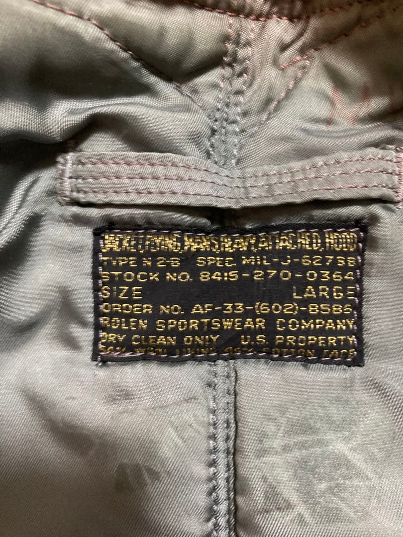 1957年最初期N-2B 1st ローレンスポーツウェア社超希少L 極上品50s