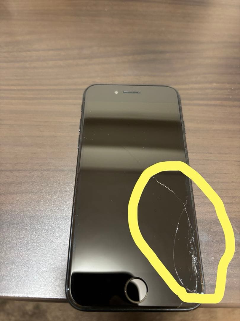 iPhoneSE 第3世代　128GB 箱有り　ジャンク品（軽度の画面割れ）