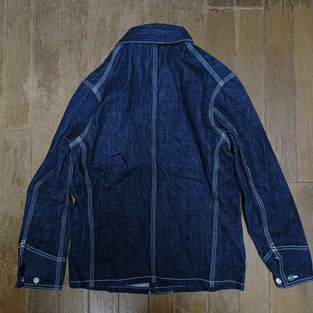 フラットヘッドTHE FLAT HEADサンプル品デニムカバーオールXS新品