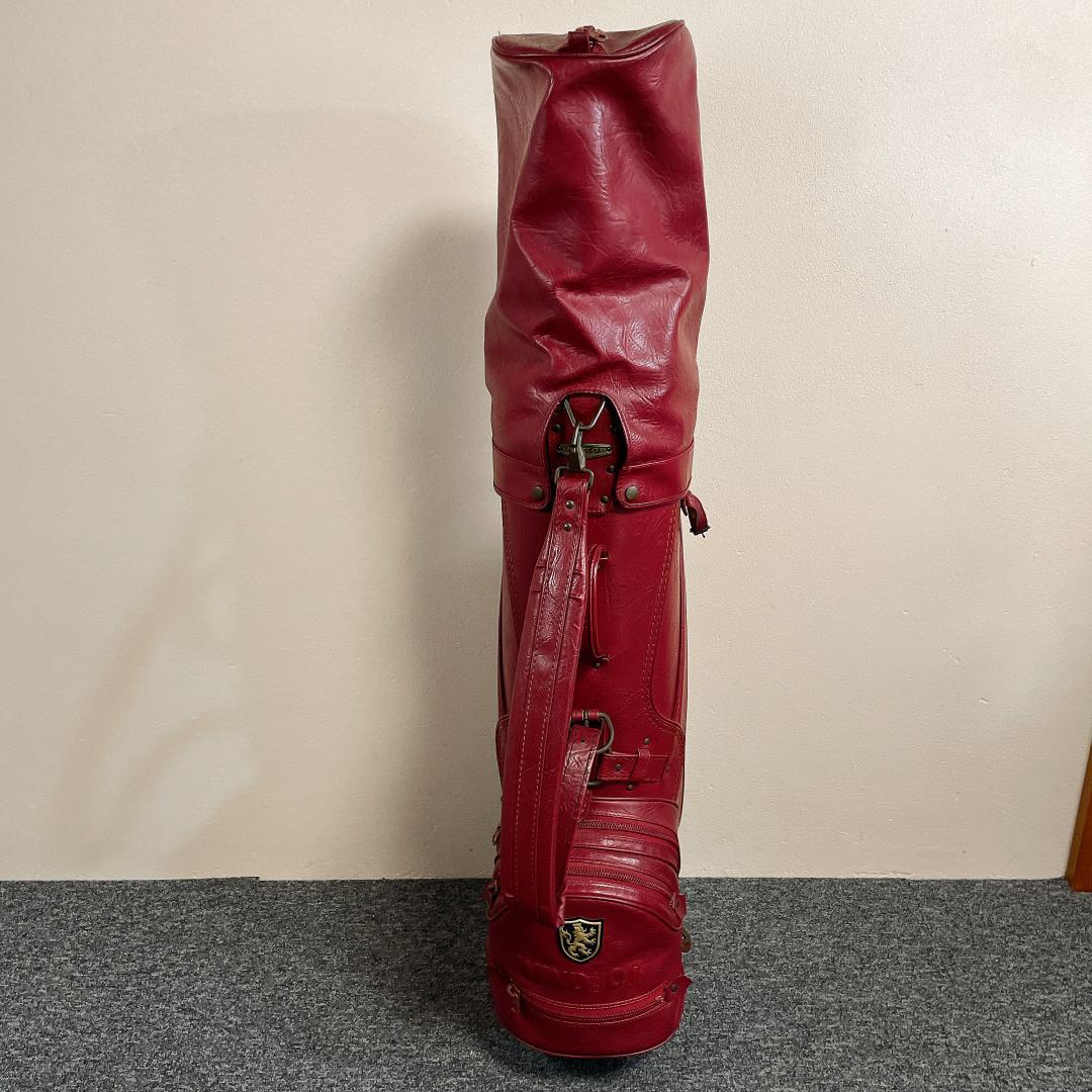 おまけ多数　希少 ダンロップ WINDSOR キャディバッグ レザー　クラシック