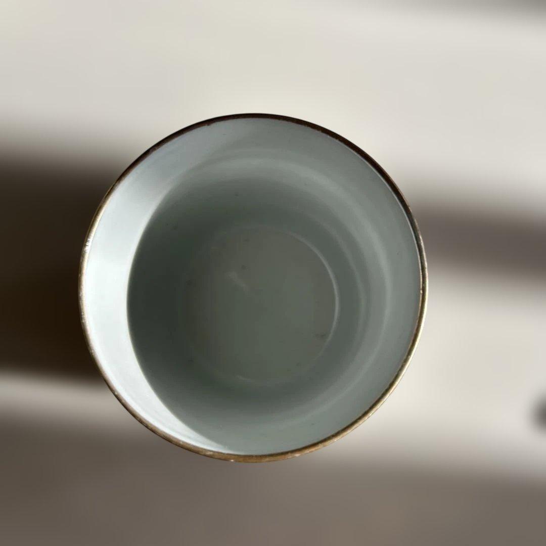 【稀品】　九谷焼き　ふた裏艶絵　春画　夫婦湯呑み