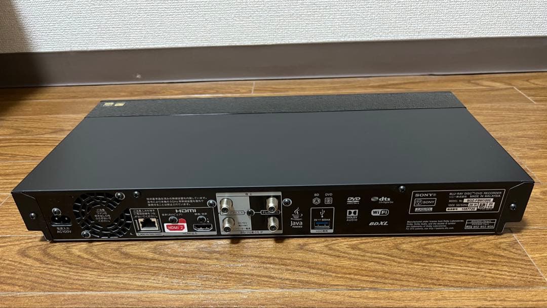 SONY Blu-rayレコーダー