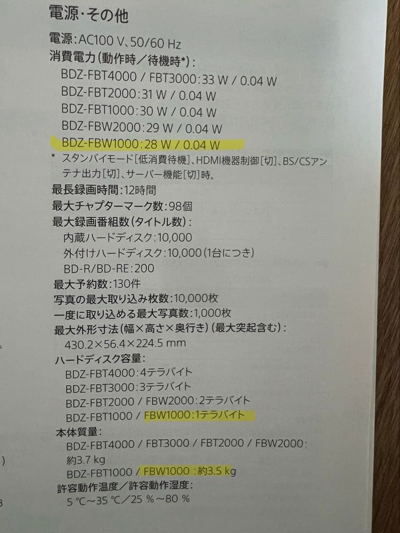 SONY Blu-rayレコーダー