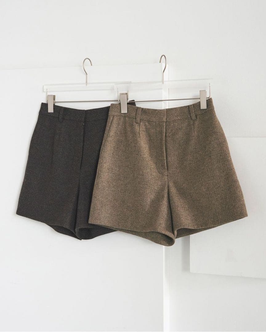 パンツ Herringbone Short Pants anuke