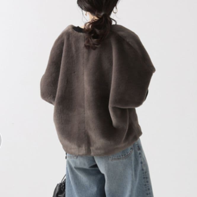 24AW ジャーナルスタンダードレサージュ ライトファーベスト 完売品 グレー