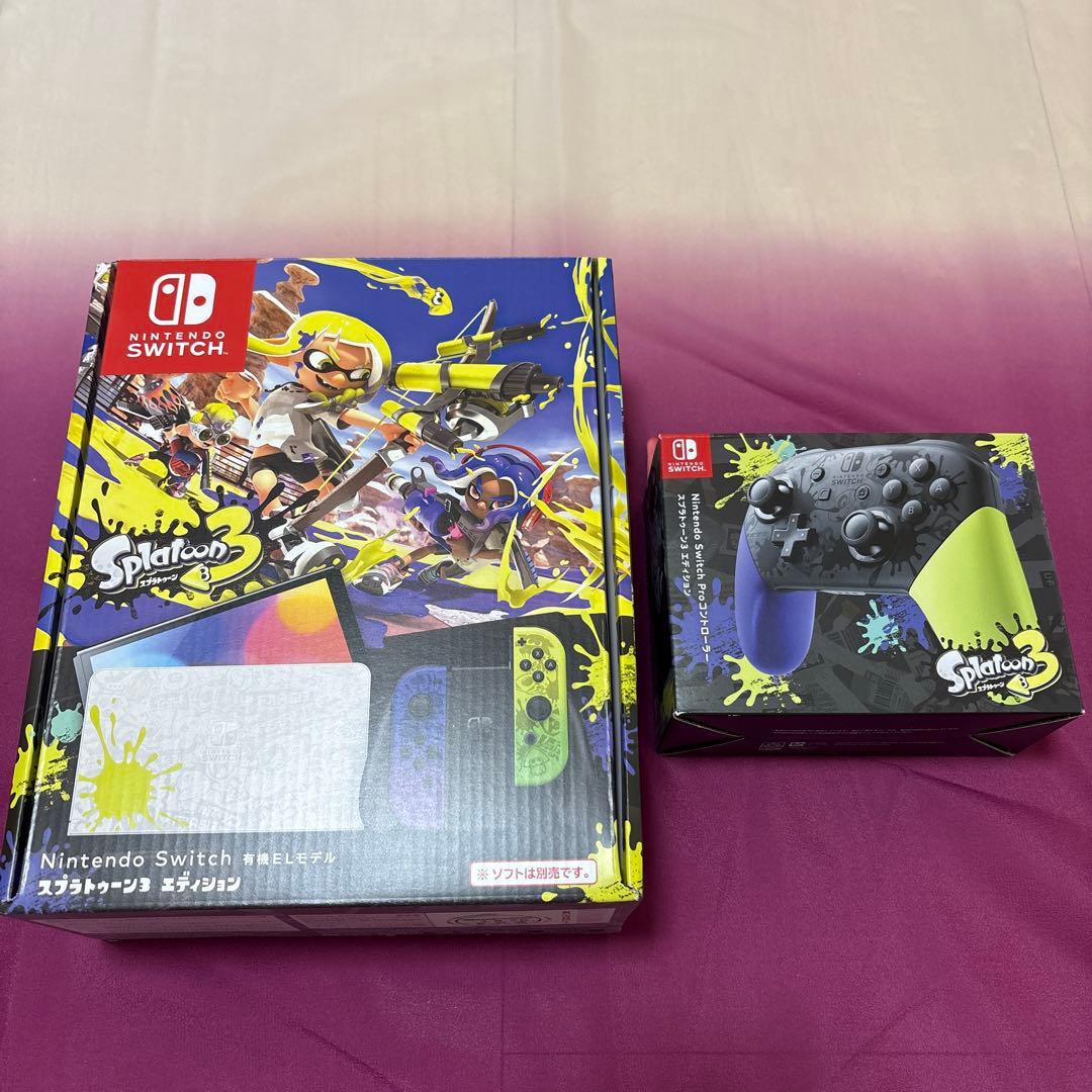 NintendoSwitchスプラトゥーン3モデル スプラ3プロコン付