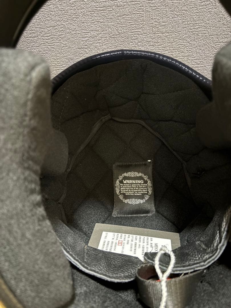 新品！スペースヘルメットLサイズ　ブラック　ゴーグル、ケース付きnobudz風