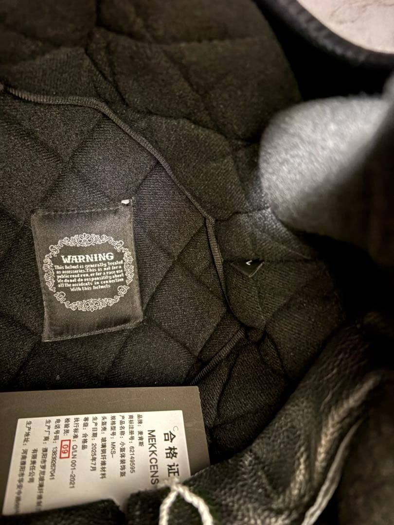 新品！スペースヘルメットLサイズ　ブラック　ゴーグル、ケース付きnobudz風