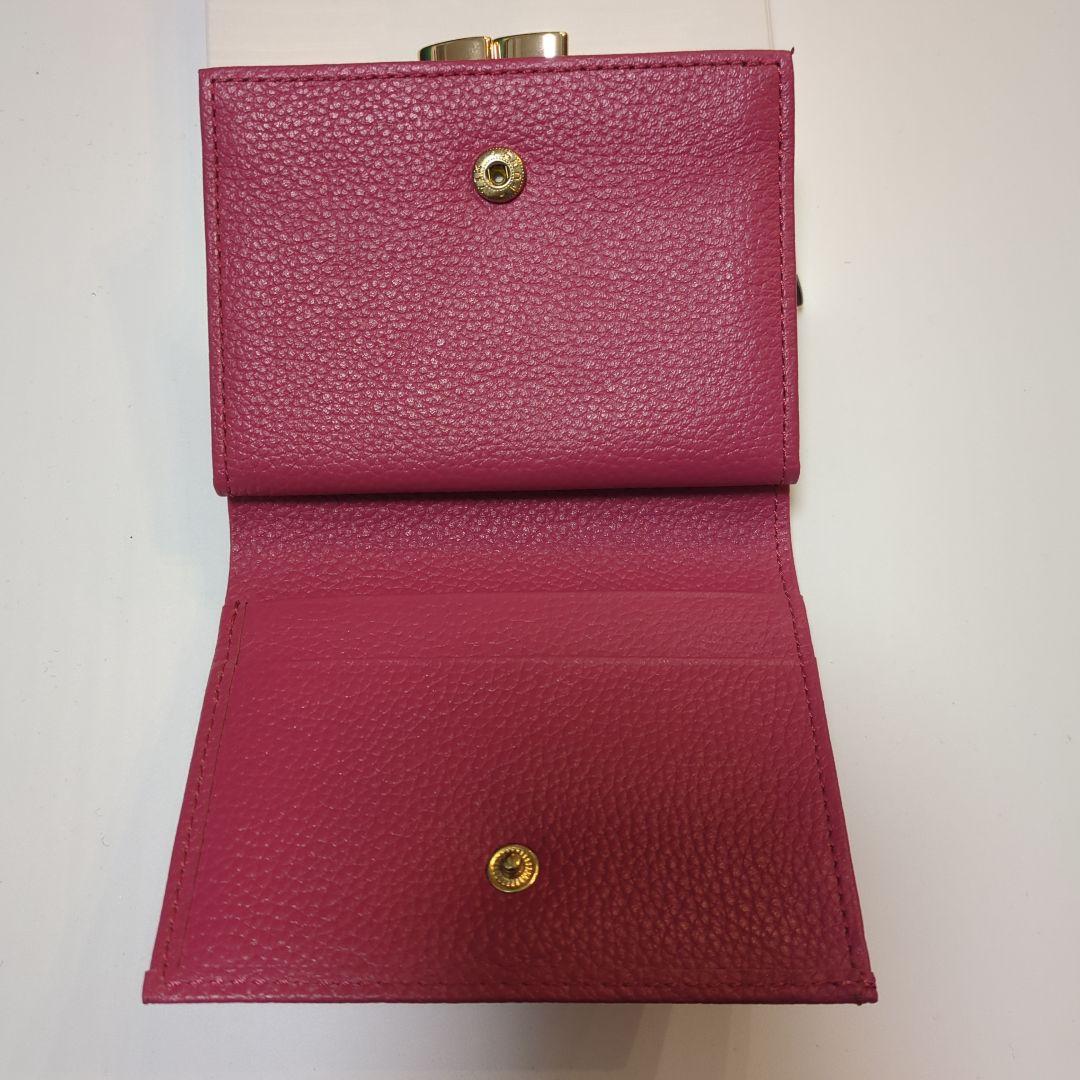 t*n様 皇居　財布　がま口　ローズピンク