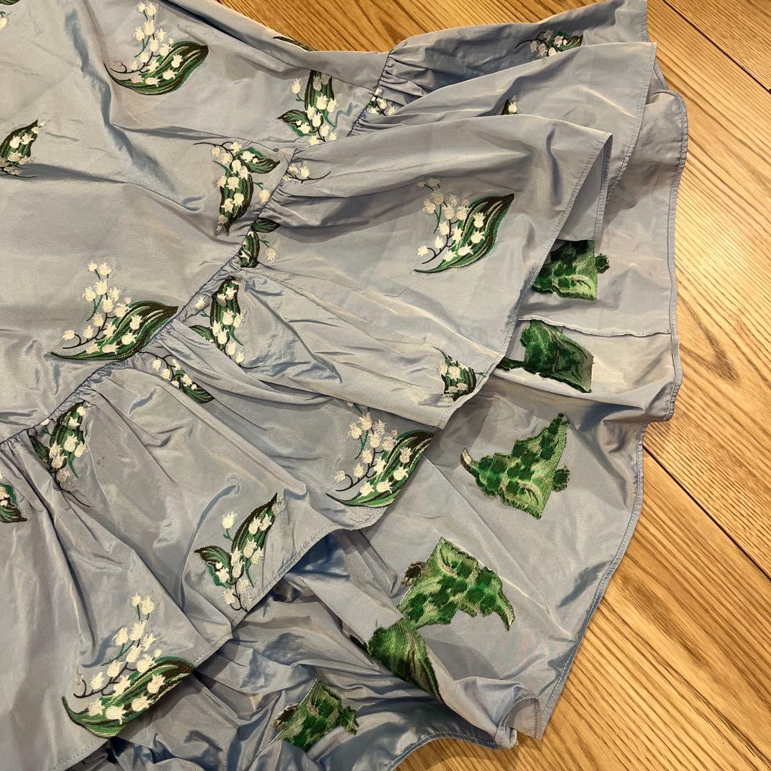 RED VALENTINO 花柄ノースリーブワンピース