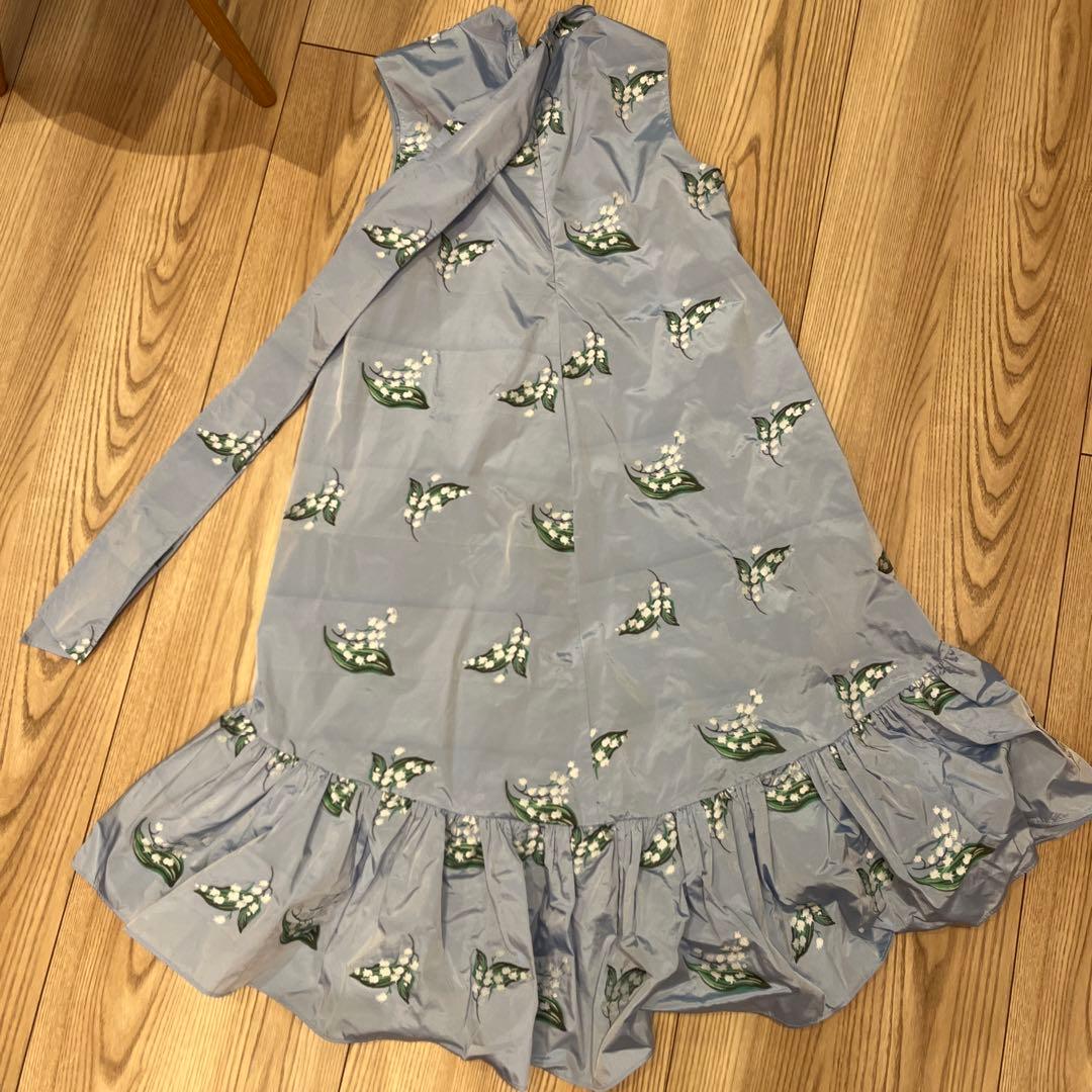 RED VALENTINO 花柄ノースリーブワンピース