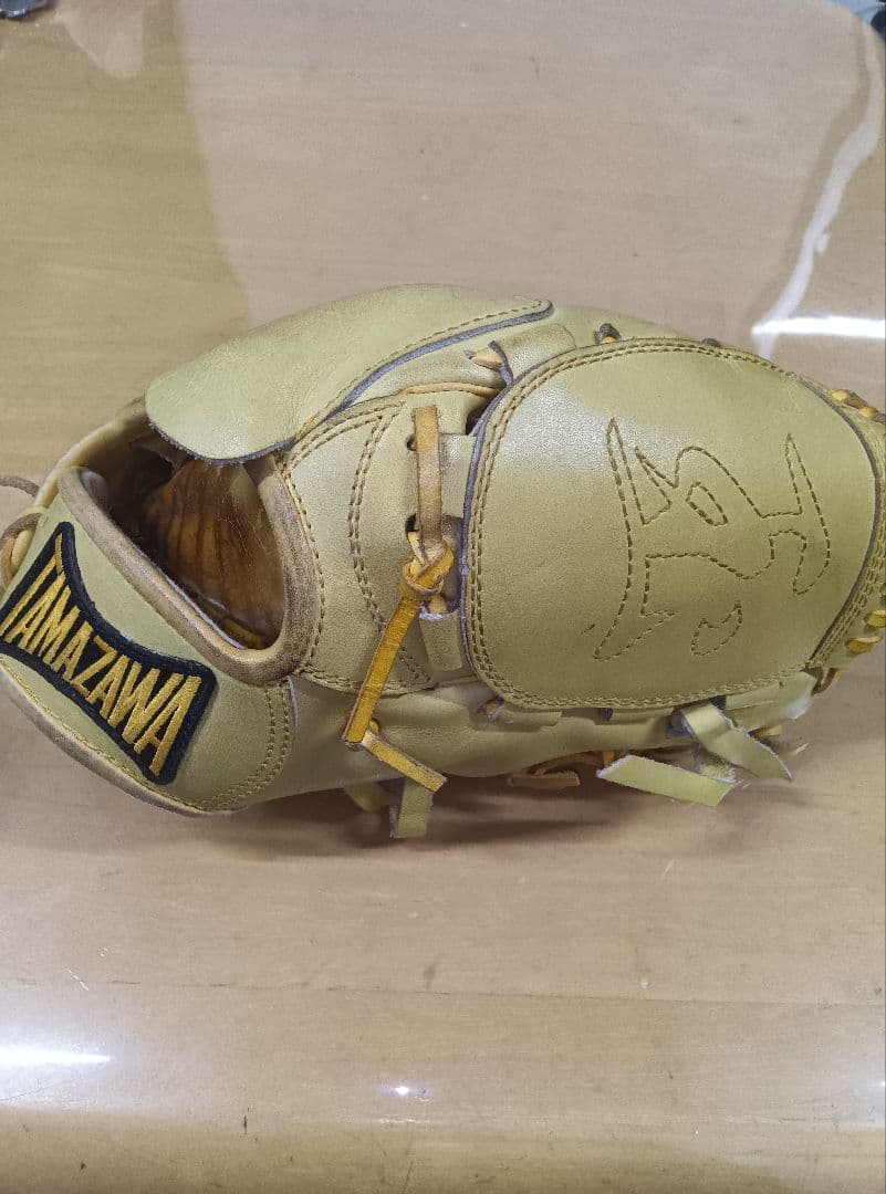 玉澤　硬式　投手用　グローブ　イエロー