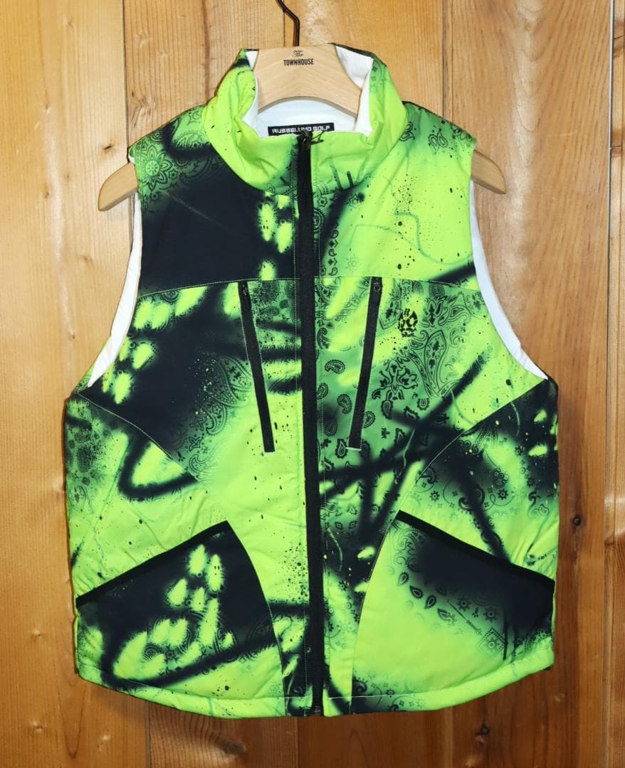 新品 Russeluno GOLF リバーシブル 中綿ベスト (4/M)　Ⓗ