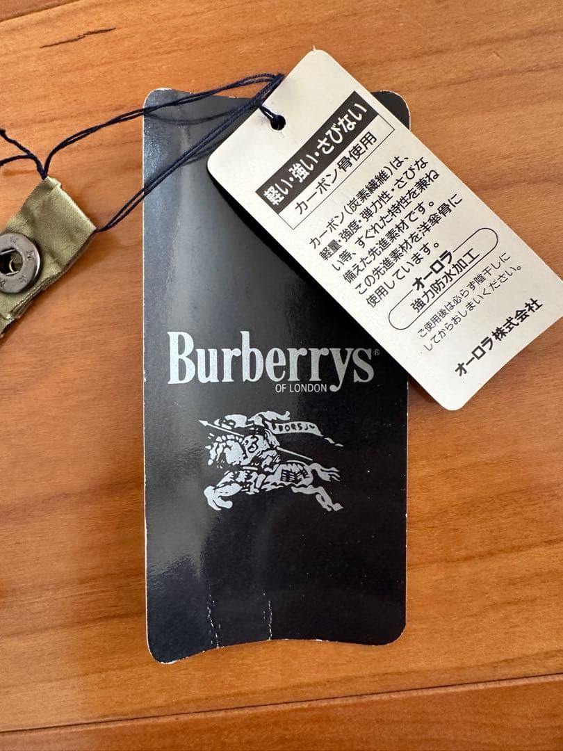 【希少】未使用 Burberrys フルーツ花柄 長傘 ノバチェック バーバリー