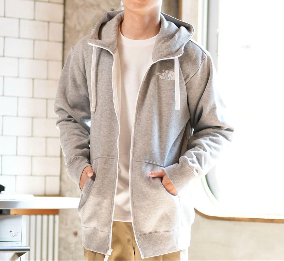 THE NORTH FACE リアビュー ジップパーカー グレー