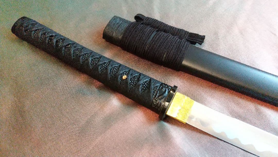 【互の目刃紋】模造刀 舞踊 模擬刀 拵え 喰出し鍔 刀剣 日本刀 刀